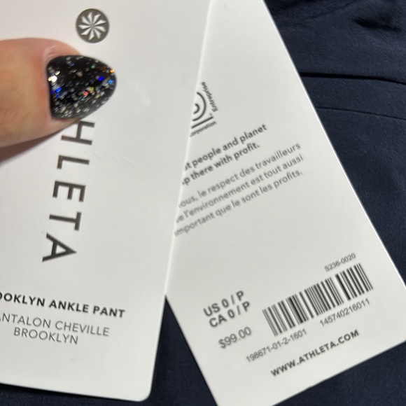 Athleta Brooklyn Mid Rise Ankle Pant // Navy #198671 - Picture 14 of 16